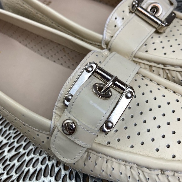 Stuart Weitzman Perforated Patent Leather Loafers, 7M - Picture 12 of 12